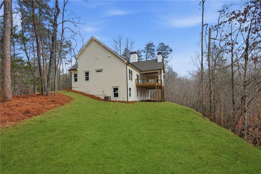 Exterior details and patio area of a home in , Dahlonega (Image 23).