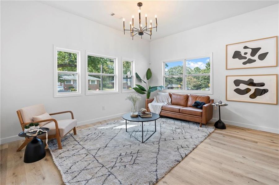 Furnished interior view inside a new home in , Atlanta (Image 7).