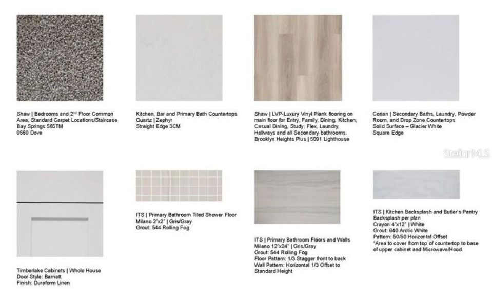Sample of building materials used in homes in Center Lake Ranch Community Group Page, St. Cloud (Image 11). Sample of building materials used in homes in Center Lake Ranch Community Group Page, St. Cloud (Image 11).