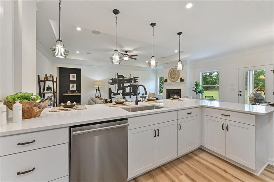 Furnished interior view inside a new home in Sagebrook, Powder Springs (Image 8).