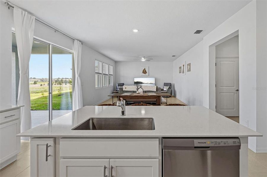 Furnished interior view inside a new home in Wellness Ridge, Clermont (Image 48).