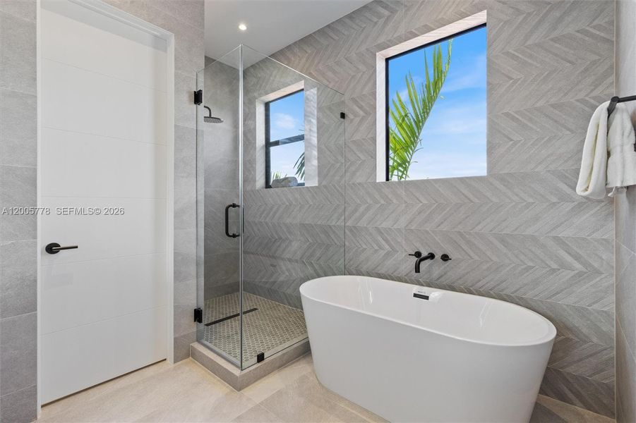 Furnished interior view inside a new home in , Miami (Image 18).