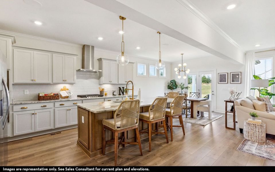 Furnished interior view inside a new home in McCain's Station, Gallatin (Image 4).
