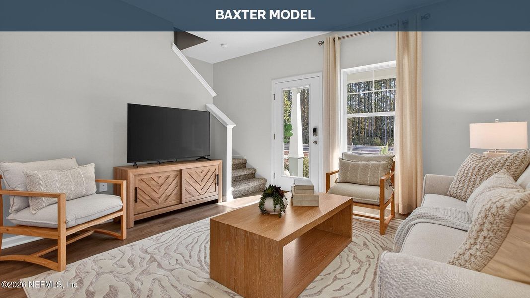 Furnished interior view inside a new home in Liberty Cove, Yulee (Image 4). Furnished interior view inside a new home in Liberty Cove, Yulee (Image 4).