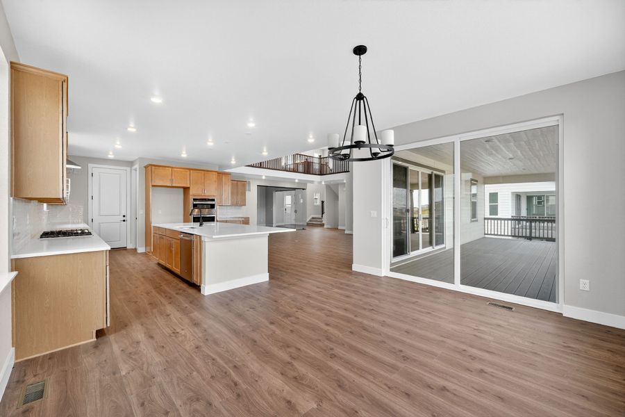 Furnished interior view inside a new home in Hillside at Crystal Valley Destination Collection, Castle Rock (Image 13).