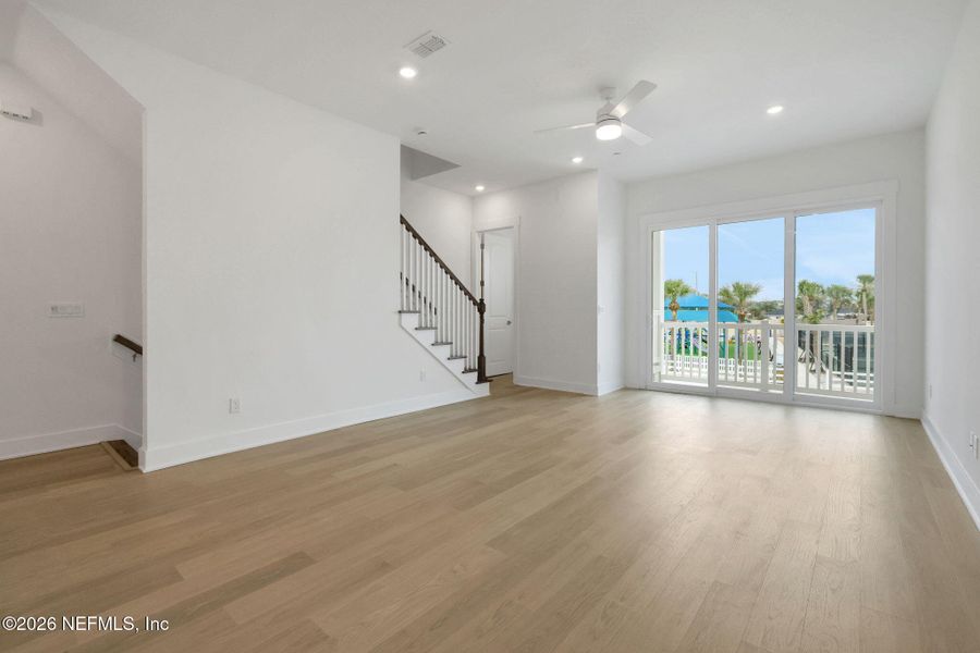 Spacious, unfurnished interior of a new home in North Beach Townhomes, Jacksonville Beach (Image 29).