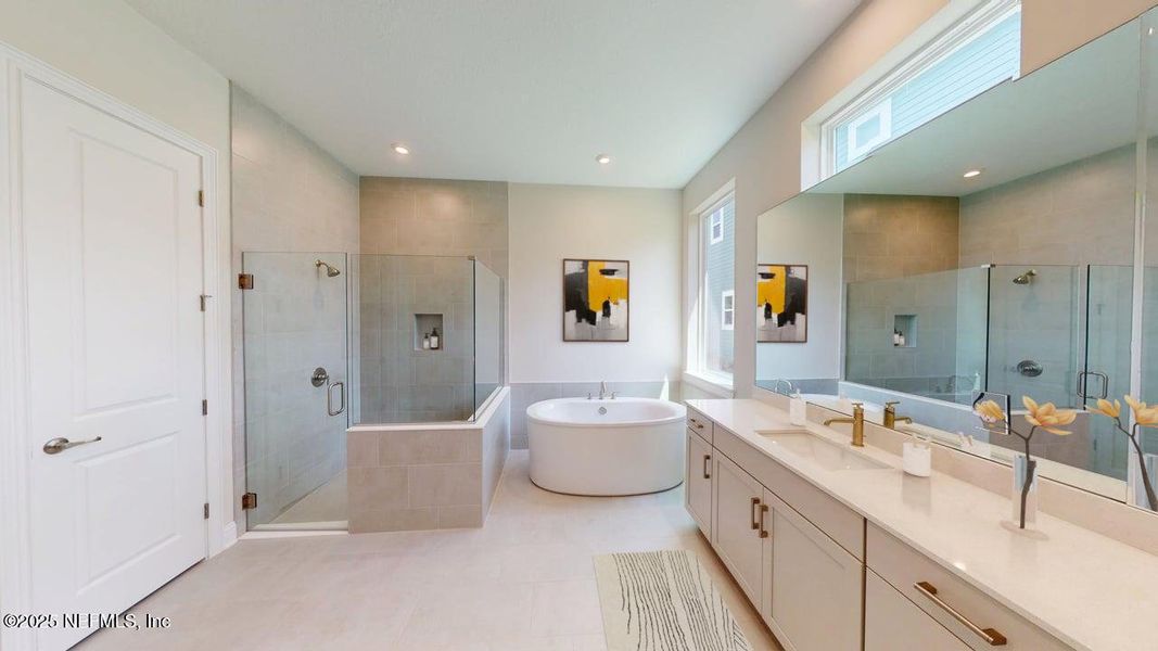 Furnished interior view inside a new home in RiverTown - Vista, St. Johns (Image 9).