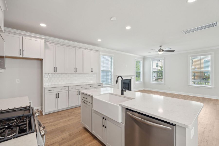 Furnished interior view inside a new home in Central Park, Charleston (Image 10).