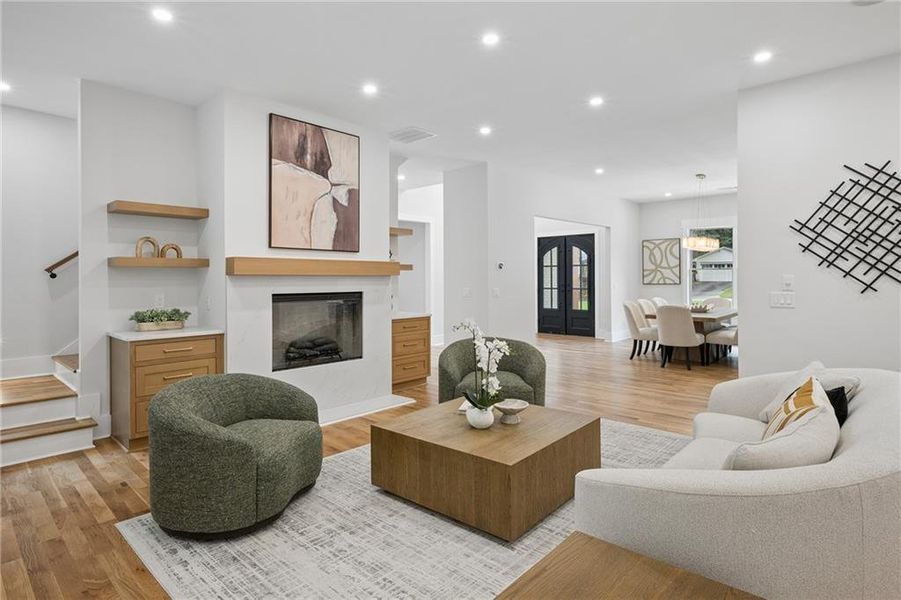 Furnished interior view inside a new home in , Atlanta (Image 11).
