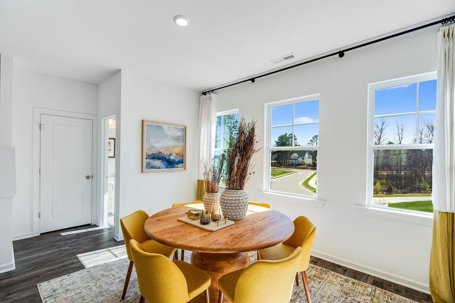 Representative furnished interior of a home built from the Cobblestone by Taylor Morrison in Silverstone Townes, Knightdale (Image 4).