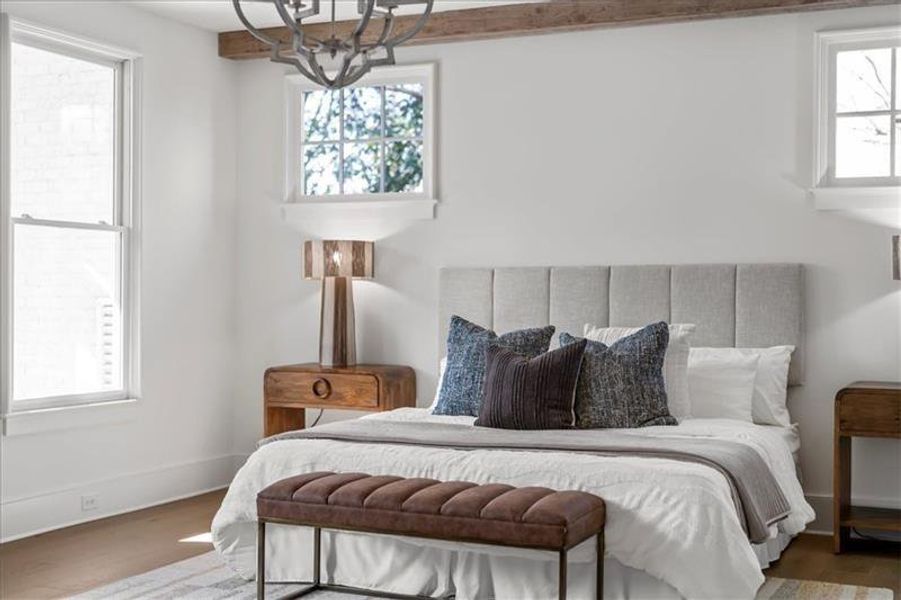 Furnished interior view inside a new home in , Atlanta (Image 30).