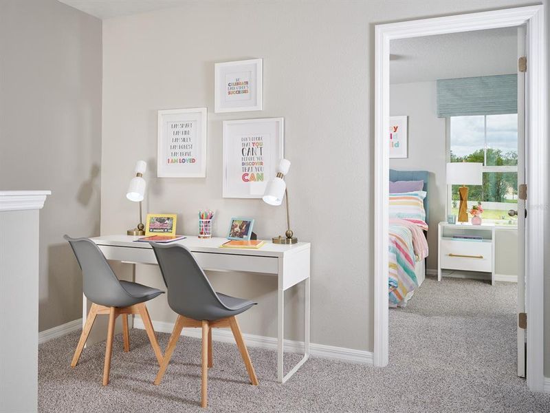 Furnished interior view inside a new home in Bradford Park, Ormond Beach (Image 3). Furnished interior view inside a new home in Bradford Park, Ormond Beach (Image 3).