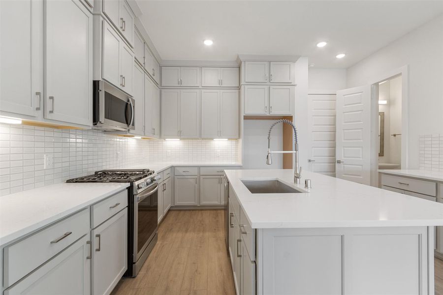 Furnished interior view inside a new home in Shady Acres, Houston (Image 11). Furnished interior view inside a new home in Shady Acres, Houston (Image 11).