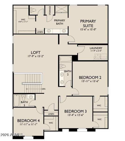 Claro 2- Lot 1- Second Floor Layout 4-8-