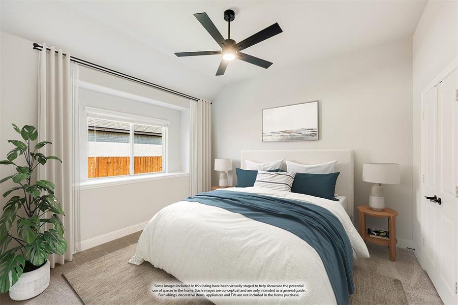 Furnished interior view inside a new home in Villages of Walnut Grove, Midlothian (Image 9).