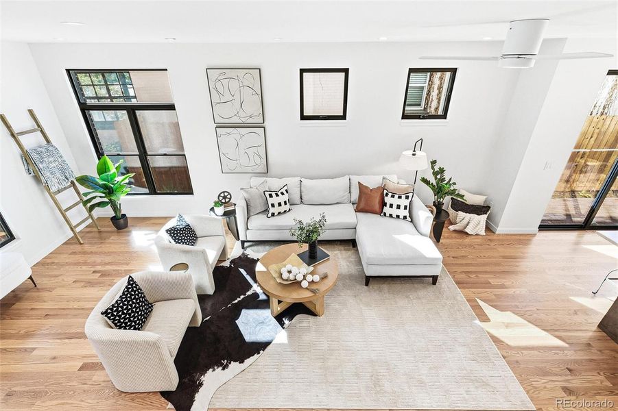 Furnished interior view inside a new home in , Denver (Image 17).