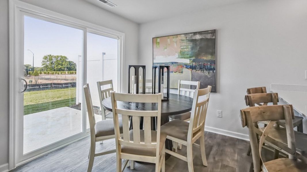 Furnished interior view inside a new home in The Townes at Honeycutt Oaks, Angier (Image 15). Furnished interior view inside a new home in The Townes at Honeycutt Oaks, Angier (Image 15).