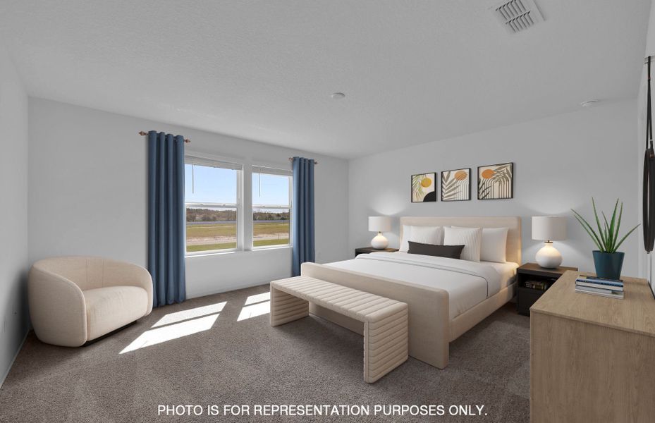 Furnished interior view inside a new home in Wells Landing, Jacksonville (Image 8).