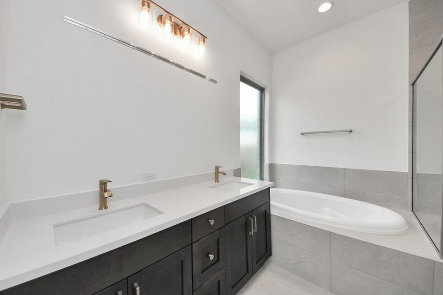 Furnished interior view inside a new home in Marvida, Cypress (Image 9).