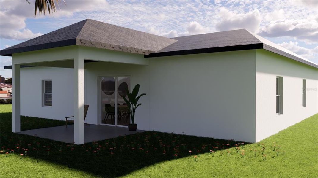 Exterior details and patio area of a home in , Dunnellon (Image 3).