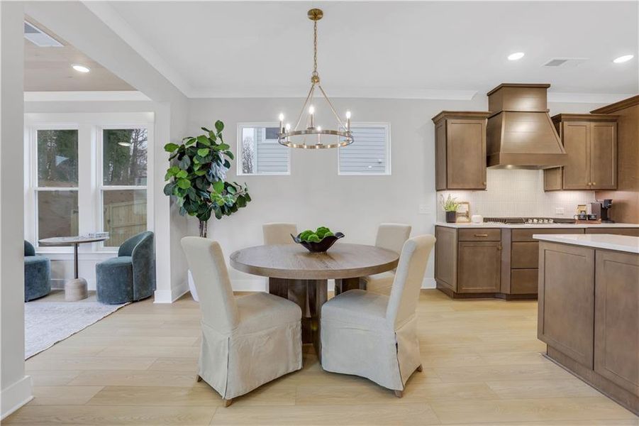 Furnished interior view inside a new home in Villas at Dawsonville, Dawsonville (Image 5).