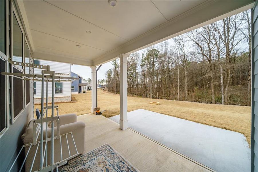 Exterior details and patio area of a home in , Powder Springs (Image 3). Exterior details and patio area of a home in , Powder Springs (Image 3).