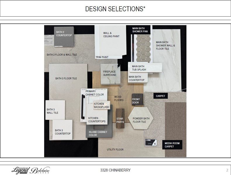 Representative photo of design selections for 3328 Chinaberry Street Representative photo of design selections for 3328 Chinaberry Street