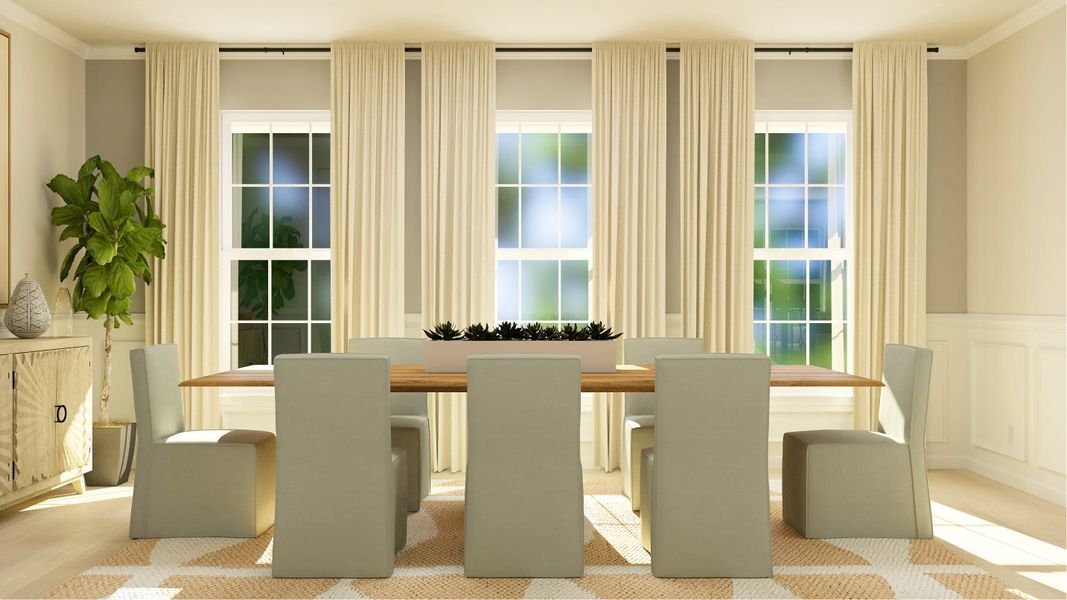 Representative furnished interior of a home built from the Elm by Lennar in Elizabeth: Arbor, Fort Mill (Image 12).