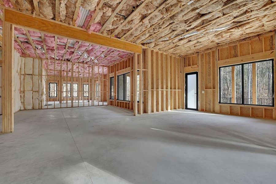 In-progress construction of a new home in , Johns Creek, GA (Image 42).