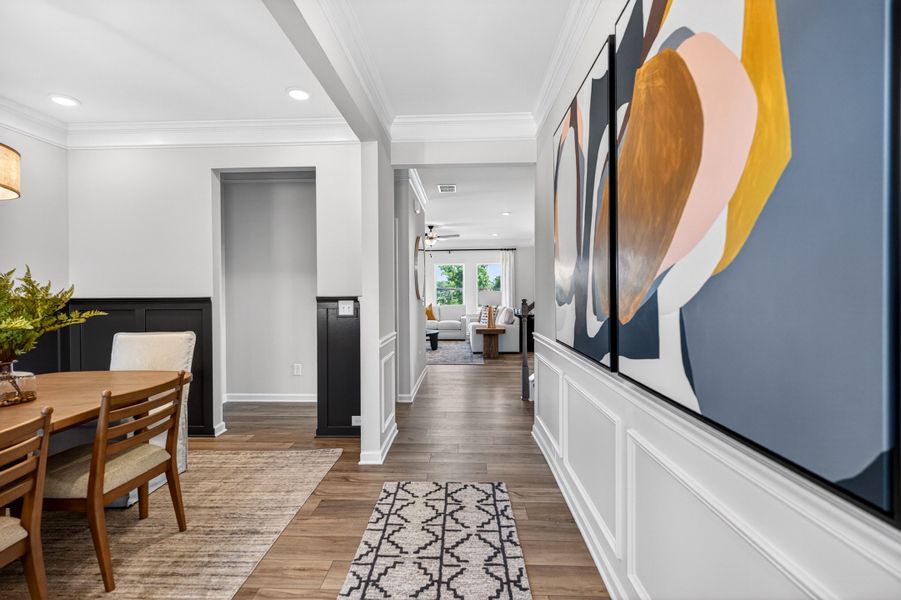 Furnished interior view inside a new home in Saddle Ridge, Calhoun (Image 4).