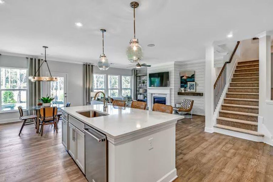 Furnished interior view inside a new home in Riversprings, Dacula (Image 5).