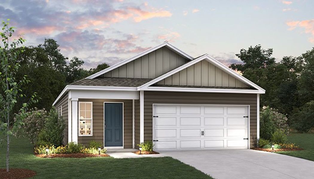 Representative exterior photo of a completed home built from the Burke by D.R. Horton in Valley View, Waynesville, NC (Image 5).