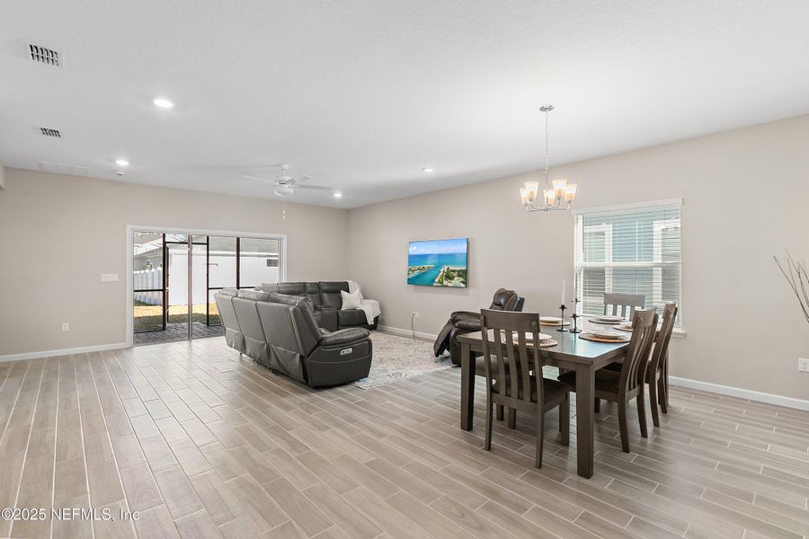 Furnished interior view inside a new home in Gentle Woods North, Jacksonville (Image 16).