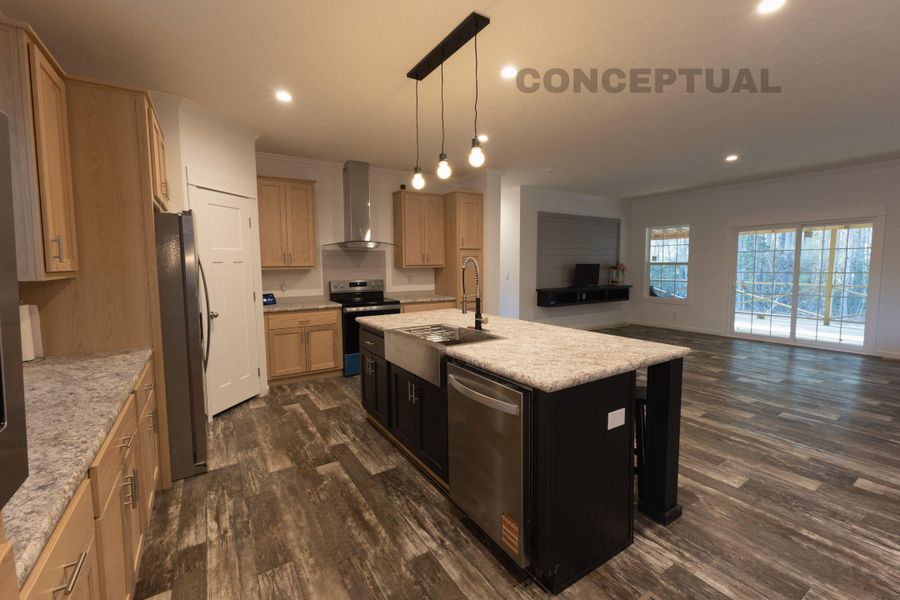 Furnished interior view inside a new home in , Early Branch (Image 4).