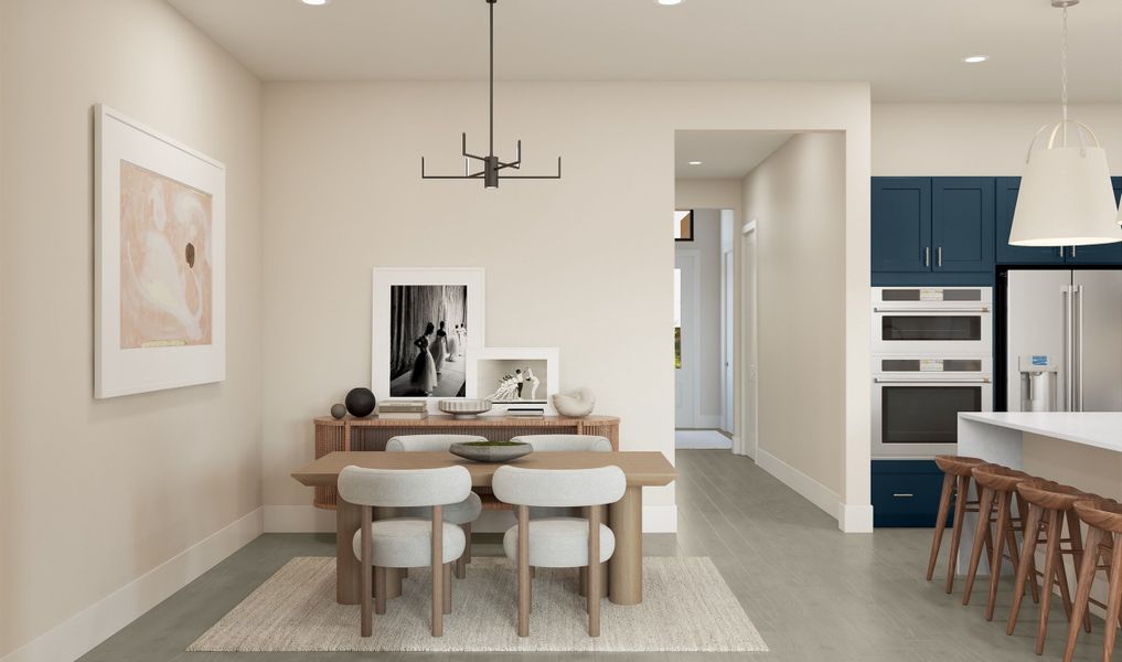 Dining area adjacent to kitchen