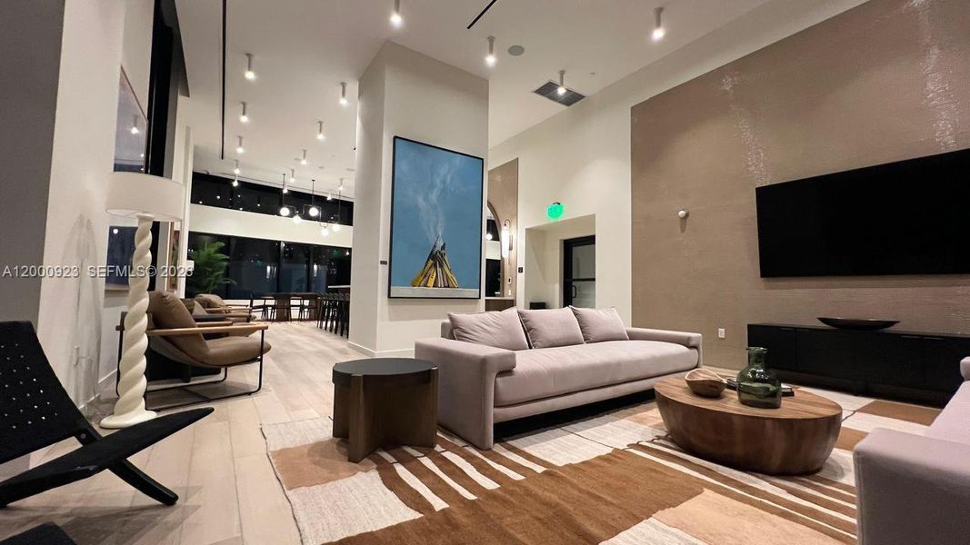 Furnished interior view inside a new home in , Miami (Image 8). Furnished interior view inside a new home in , Miami (Image 8).