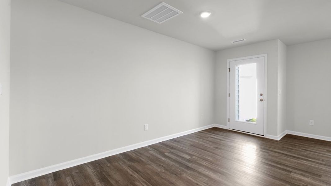 Spacious, unfurnished interior of a new home in The Townes at Belle Grove, Wendell (Image 13).