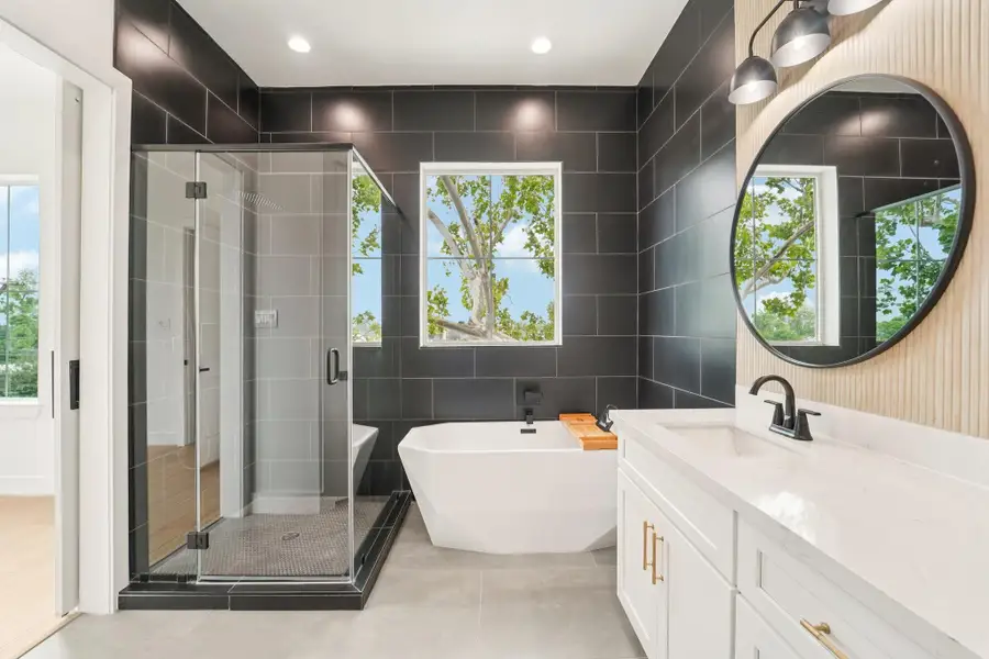 Furnished interior view inside a new home in , Houston (Image 10).