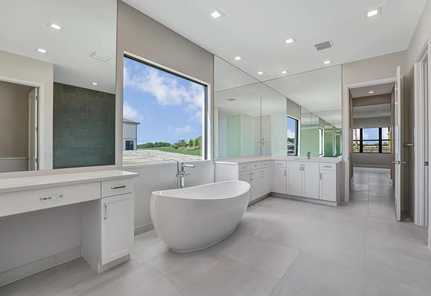 Furnished interior view inside a new home in Apex at Avenir, Palm Beach Gardens (Image 55). Furnished interior view inside a new home in Apex at Avenir, Palm Beach Gardens (Image 55).