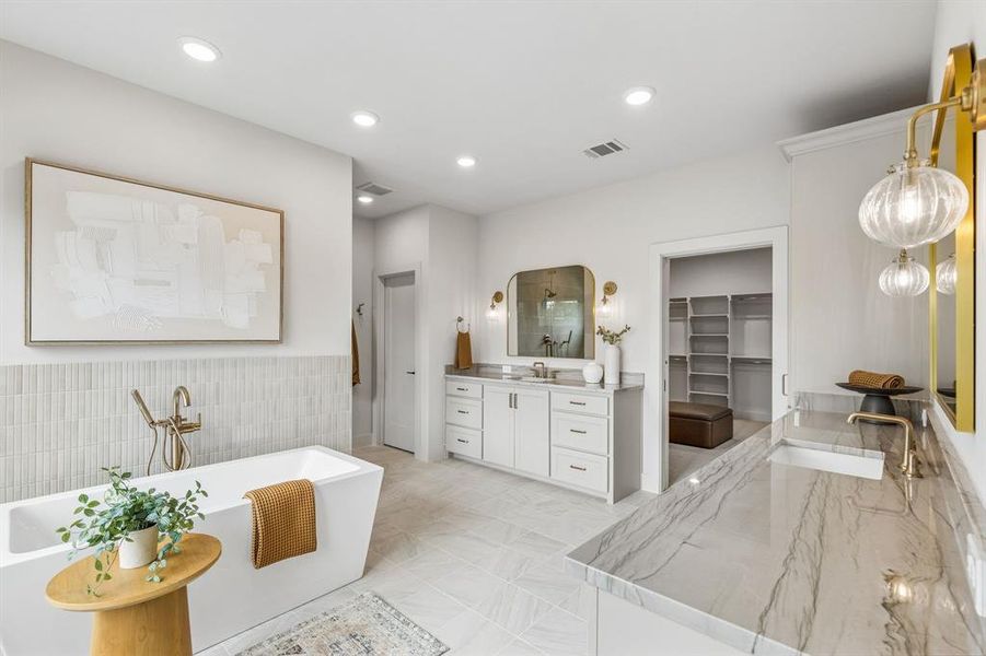 Furnished interior view inside a new home in , Richardson (Image 8).
