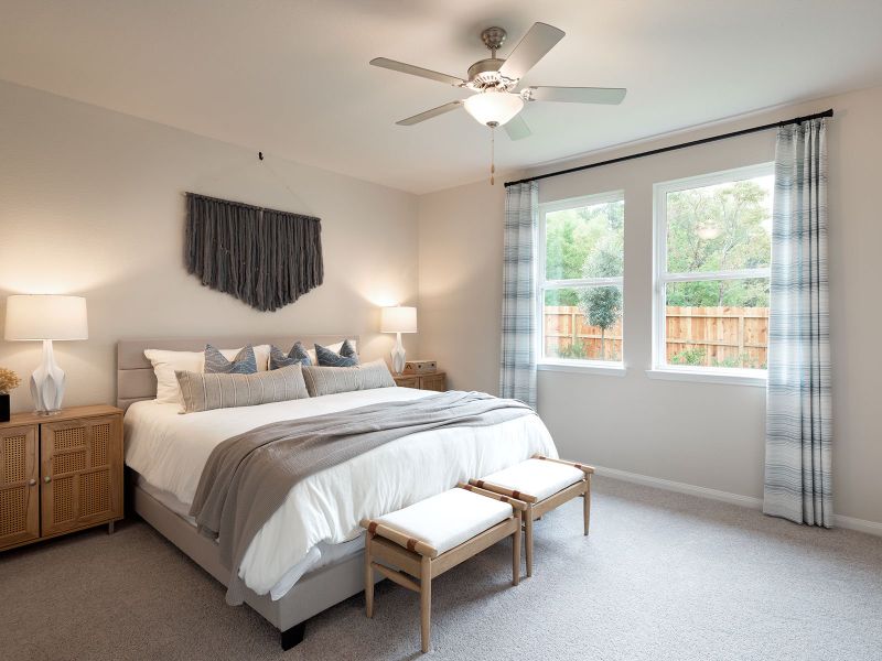 Furnished interior view inside a new home in Pine Lake Cove - Traditional Series, Montgomery (Image 7).