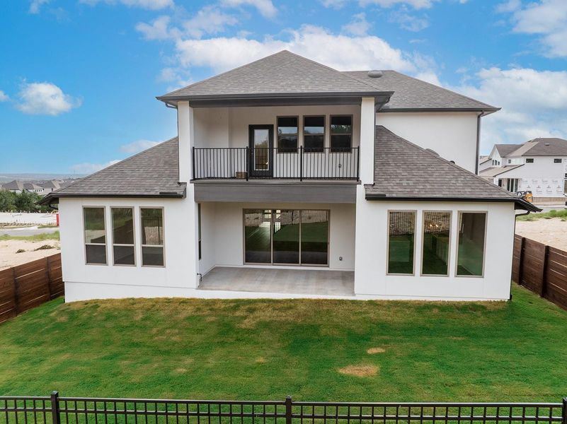 Exterior details and patio area of a home in Provence - 60', Austin (Image 4).