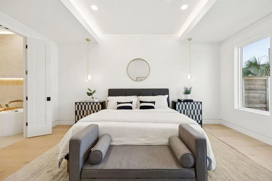 Furnished interior view inside a new home in , Dallas (Image 26).