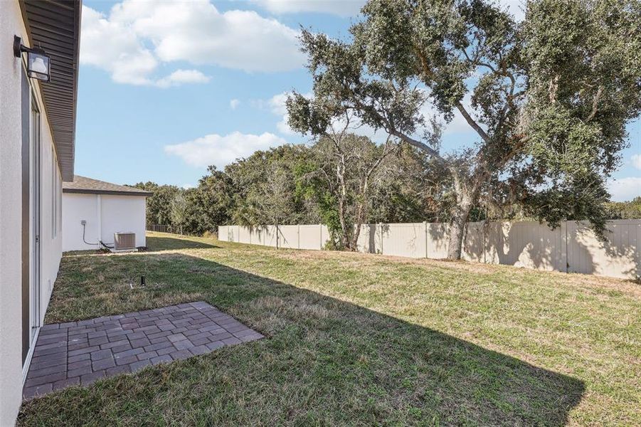 Exterior details and patio area of a home in Bradbury Creek - Signature Series, Haines City (Image 19).