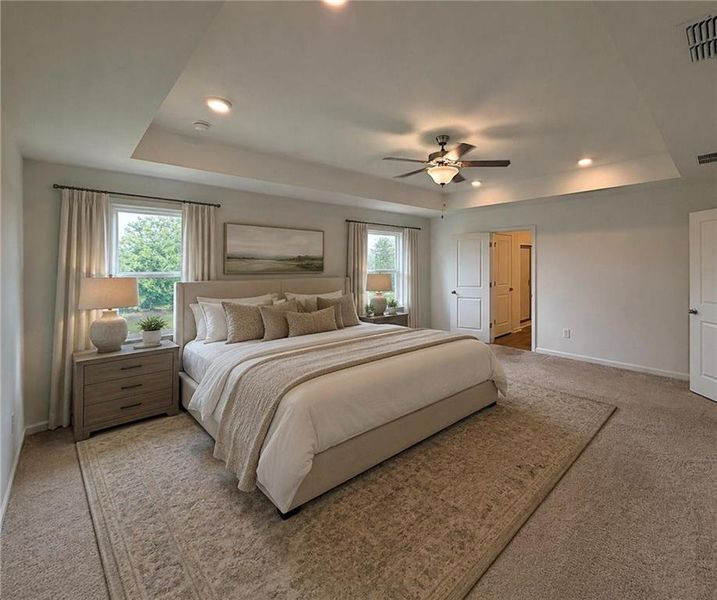 Furnished interior view inside a new home in Creekside, Dawsonville (Image 35).