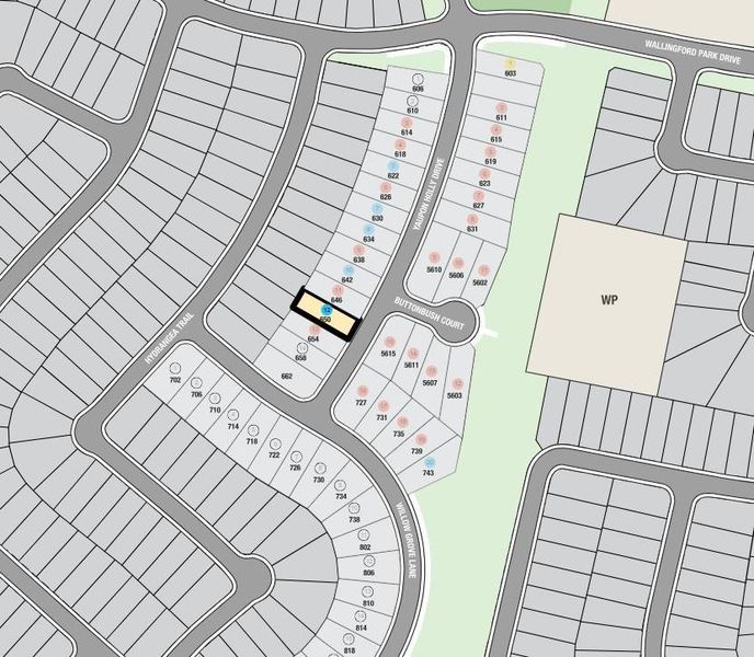 650 Yaupon Holly Drive Site Map