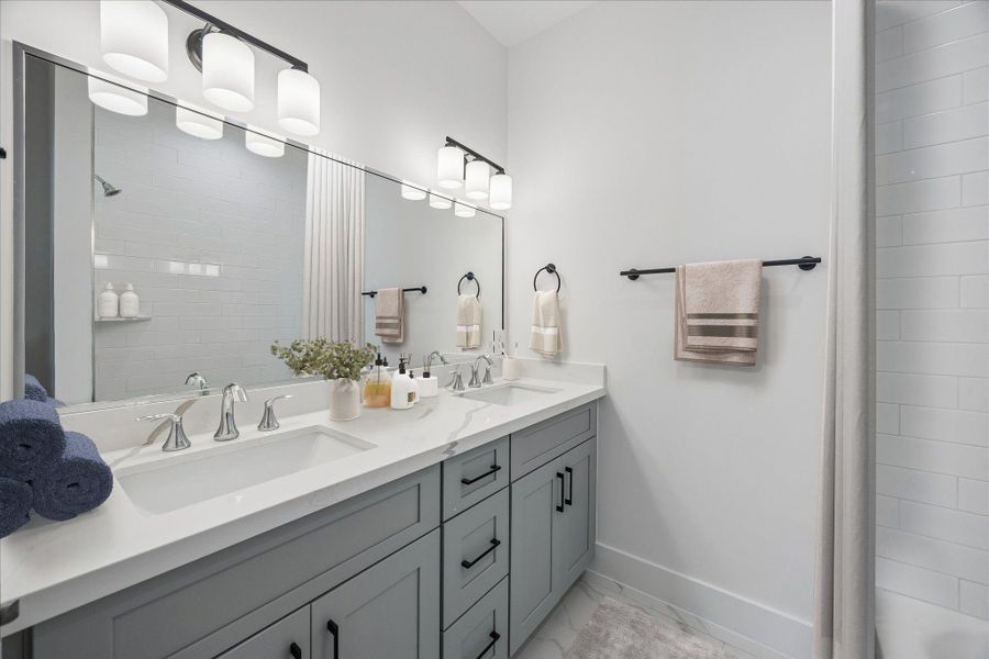 Furnished interior view inside a new home in , Houston (Image 16).