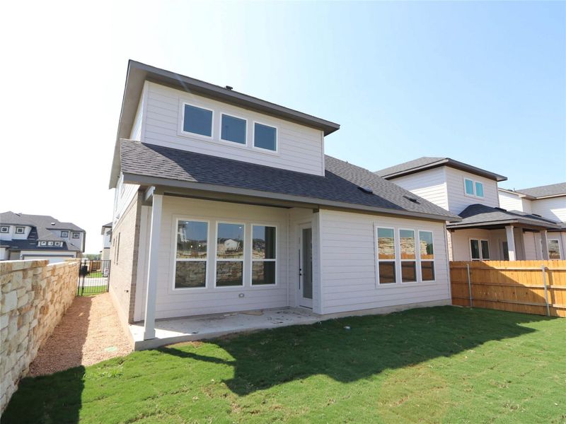Exterior details and patio area of a home in Estancia West, Manchaca (Image 23).