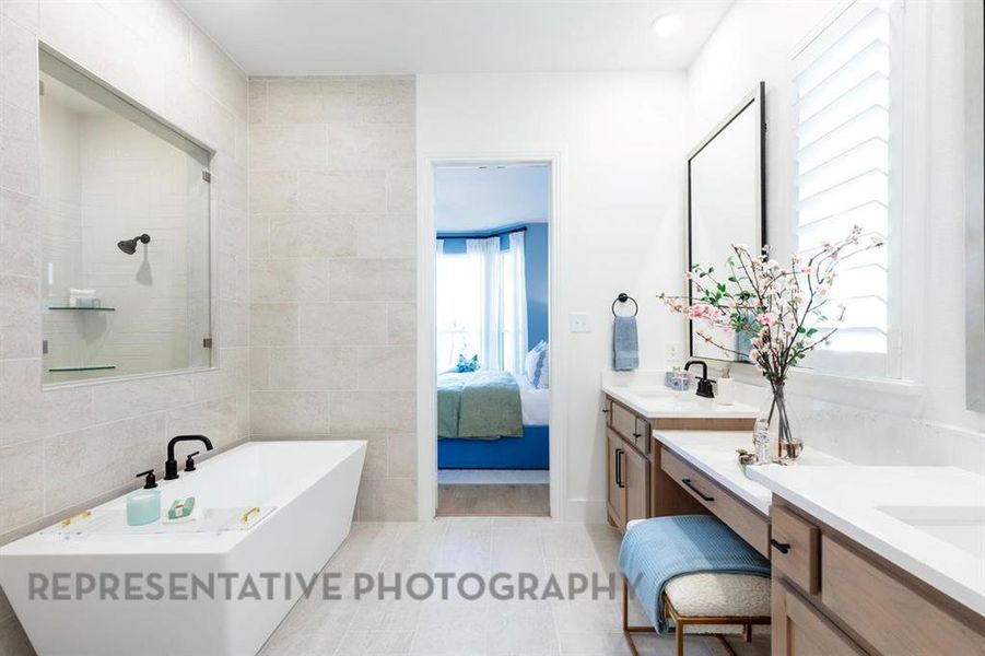 Furnished interior view inside a new home in Sonoma Verde: 70ft. lots, McLendon-Chisholm (Image 14). Furnished interior view inside a new home in Sonoma Verde: 70ft. lots, McLendon-Chisholm (Image 14).