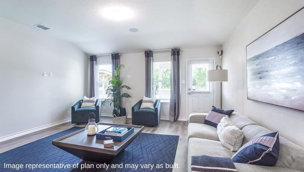 Furnished interior view inside a new home in Avenida, Converse (Image 9).